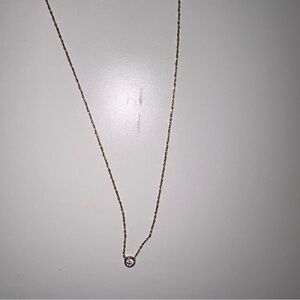 Altar'd State Gold Necklace with Crystal Accent